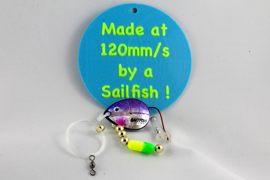 Made at 120mm/s by a Sailfish